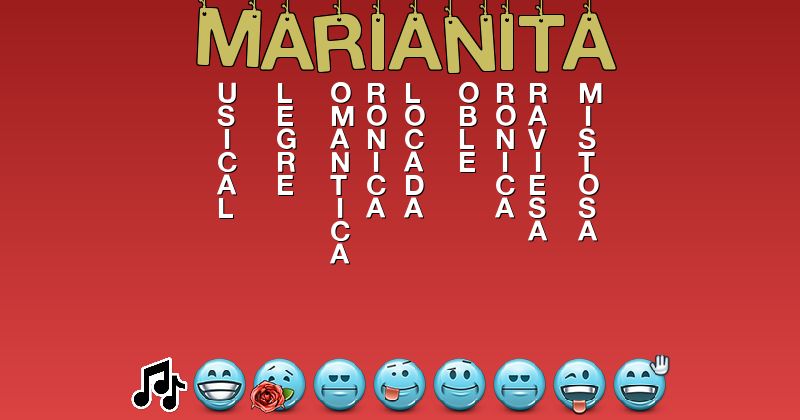 Emoticones para marianita - Emoticones para tu nombre