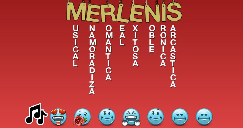 Emoticones para merlenis - Emoticones para tu nombre