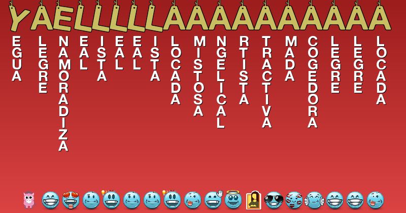 Emoticones para yaelllllaaaaaaaaaa - Emoticones para tu nombre