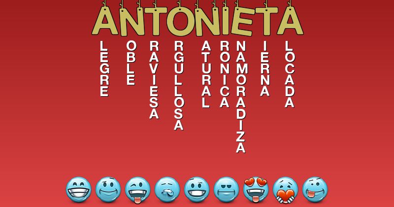 Emoticones para antonieta - Emoticones para tu nombre