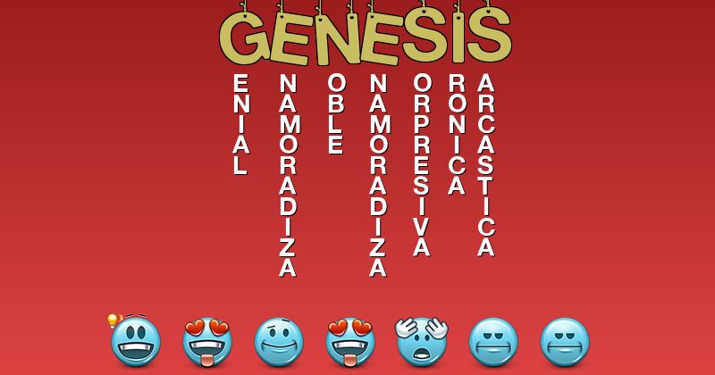 Emoticones para génesis - Emoticones para tu nombre