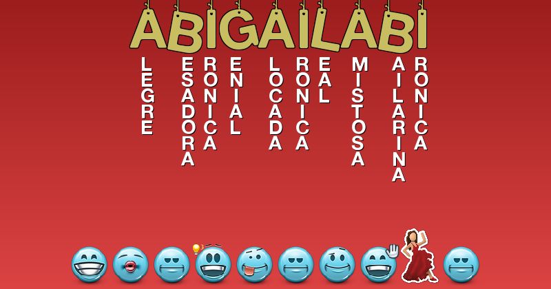 Emoticones para abigailabi - Emoticones para tu nombre