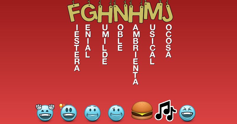 Emoticones para fghnhmj - Emoticones para tu nombre