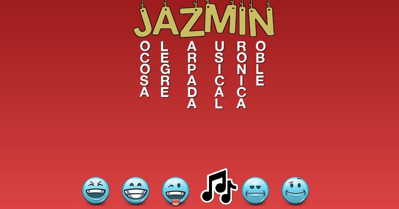 Emoticones para jazmín - Emoticones para tu nombre