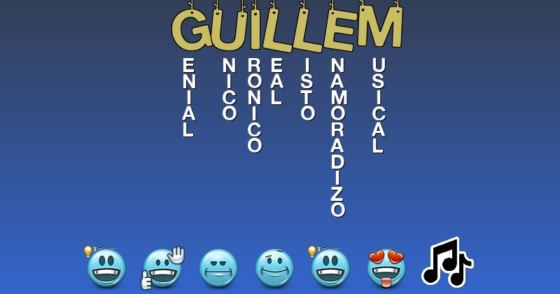 Emoticones para guillem - Emoticones para tu nombre