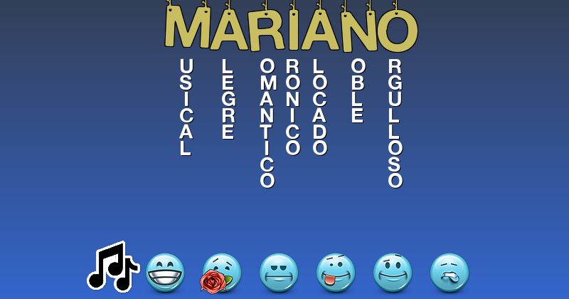 Emoticones para mariano - Emoticones para tu nombre