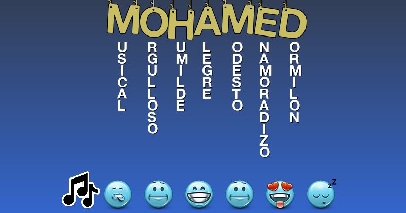 Emoticones para mohamed - Emoticones para tu nombre