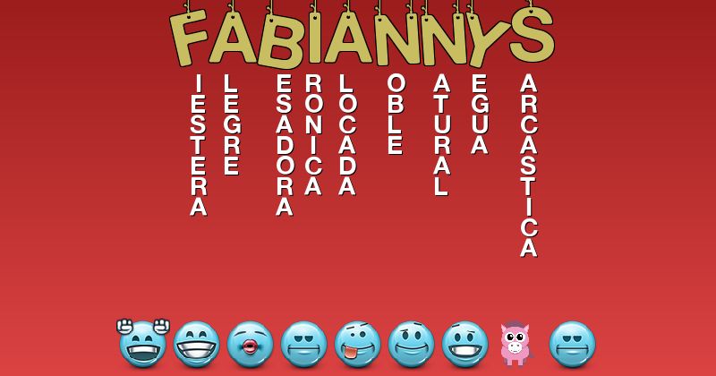 Emoticones para fabiannys - Emoticones para tu nombre