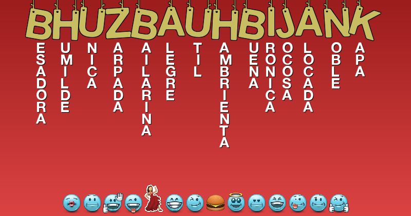Emoticones para bhuzbauhbijank - Emoticones para tu nombre
