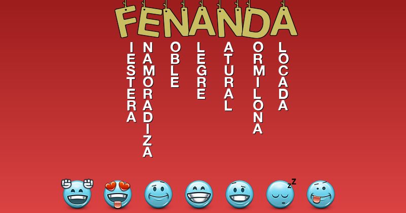 Emoticones para fenanda - Emoticones para tu nombre