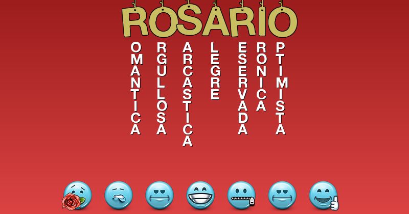 Emoticones para rosario - Emoticones para tu nombre