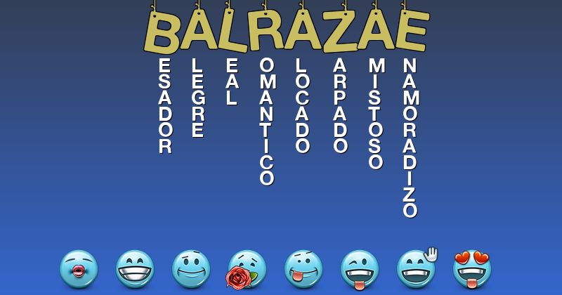 Emoticones para balrazae - Emoticones para tu nombre