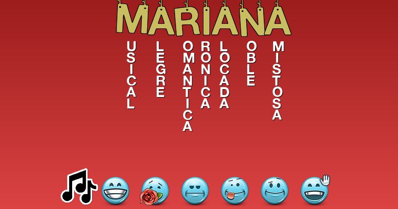 Emoticones para mariana - Emoticones para tu nombre