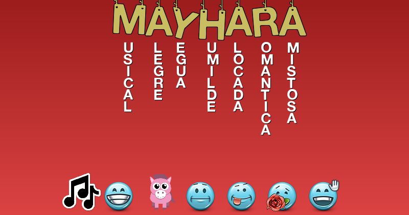 Emoticones para mayhara - Emoticones para tu nombre