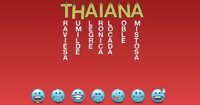 Emoticones para thaiana - Emoticones para tu nombre