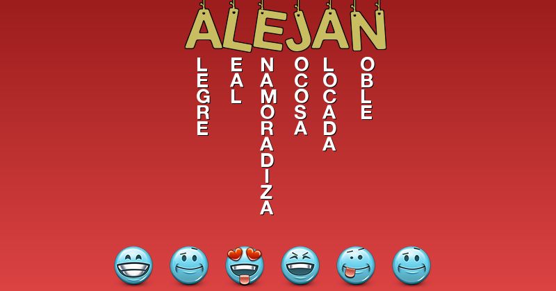 Emoticones para alejan - Emoticones para tu nombre