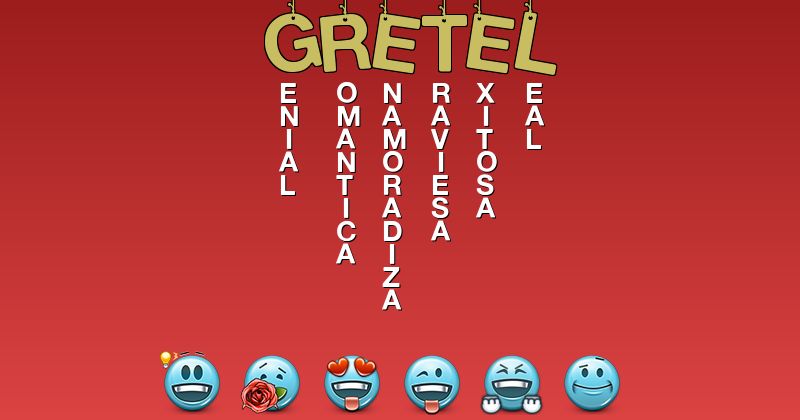 Emoticones para gretel - Emoticones para tu nombre