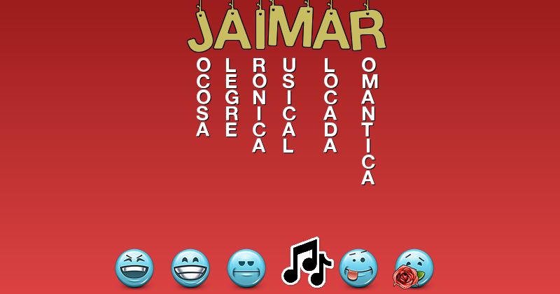 Emoticones para jaimar - Emoticones para tu nombre
