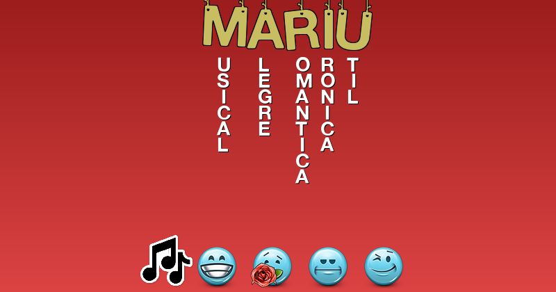 Emoticones para mariú - Emoticones para tu nombre