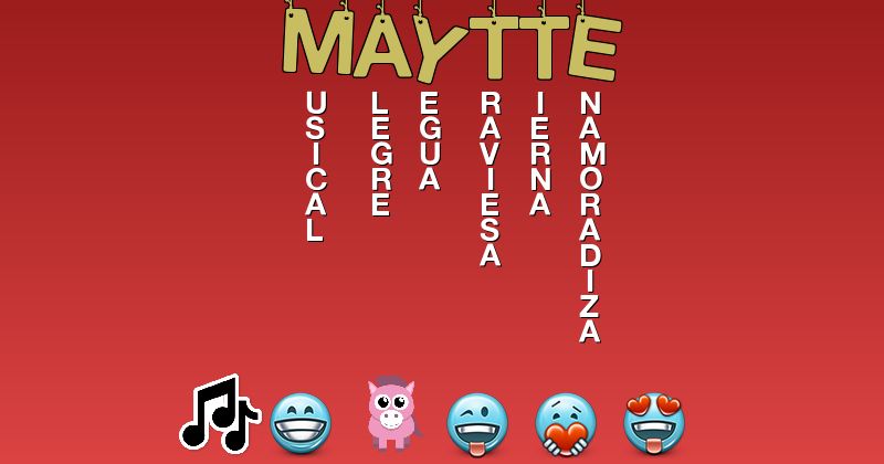 Emoticones para maytte - Emoticones para tu nombre
