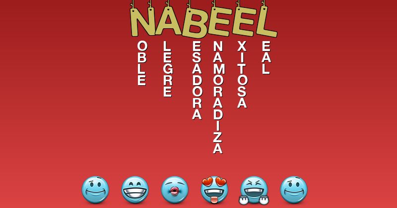 Emoticones para nabeel - Emoticones para tu nombre