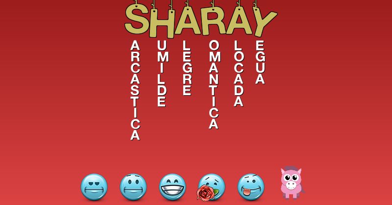 Emoticones para sharay - Emoticones para tu nombre