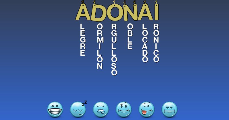 Emoticones para adonai - Emoticones para tu nombre