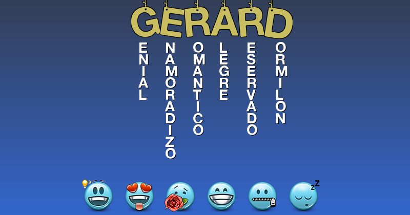 Emoticones para gerard - Emoticones para tu nombre