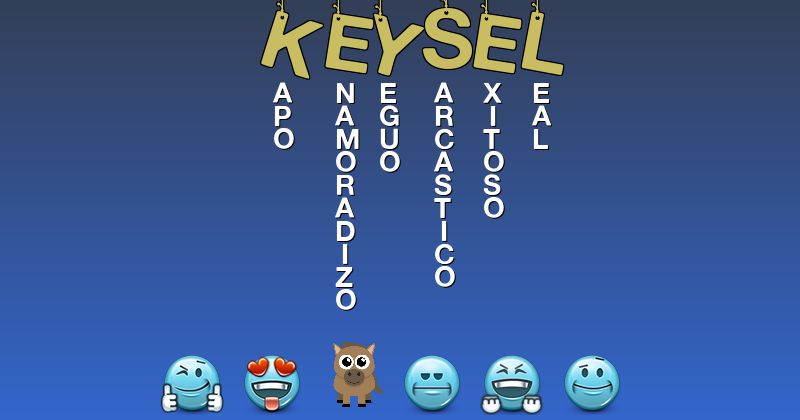 Emoticones para keysel - Emoticones para tu nombre