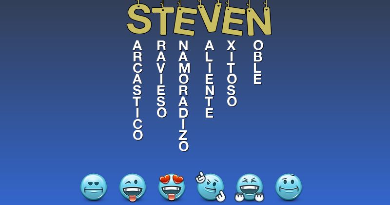 Emoticones para steven - Emoticones para tu nombre