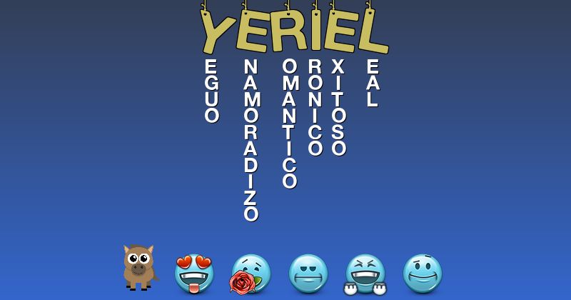 Emoticones para yeriel - Emoticones para tu nombre