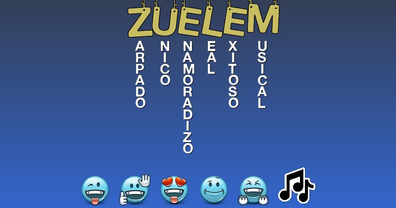 Emoticones para zuelem - Emoticones para tu nombre