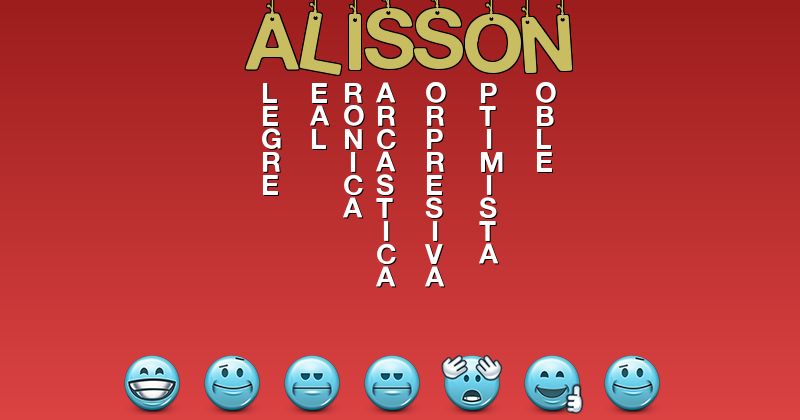 Emoticones para alissón - Emoticones para tu nombre