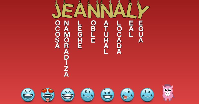 Emoticones para jeannaly - Emoticones para tu nombre