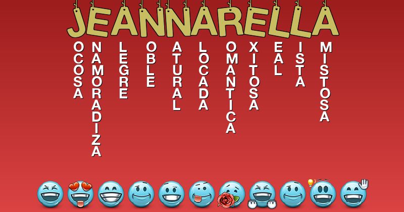 Emoticones para jeannarella - Emoticones para tu nombre