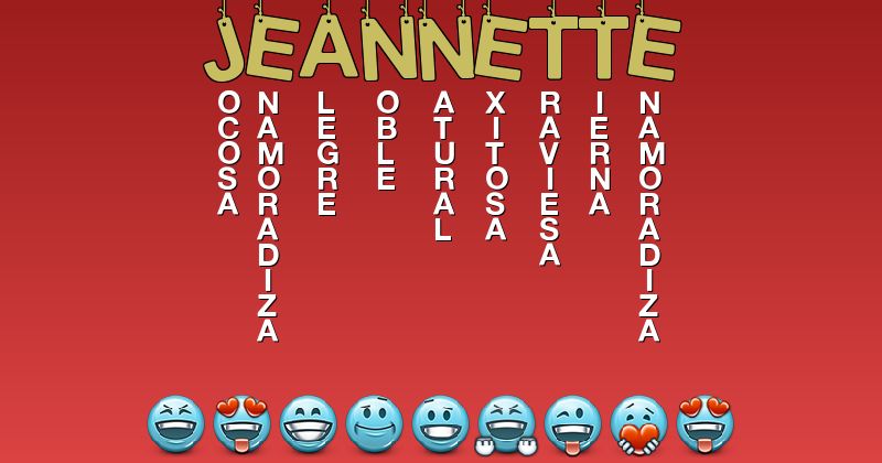 Emoticones para jeannette - Emoticones para tu nombre