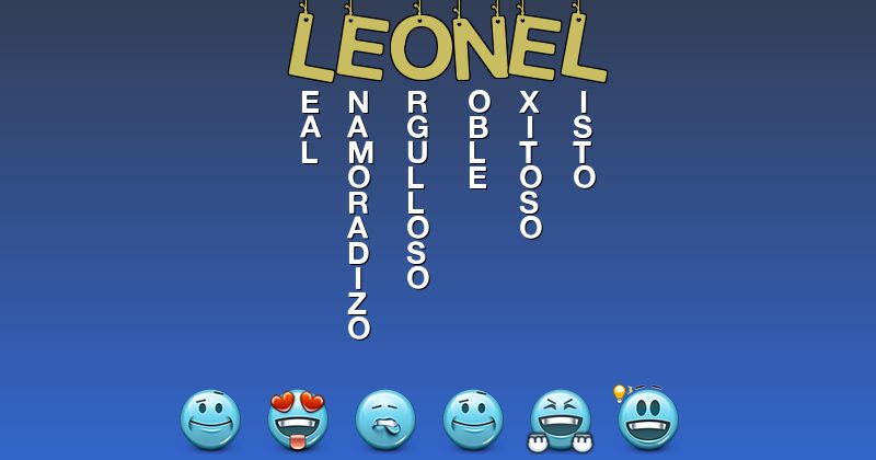 Emoticones para leonel - Emoticones para tu nombre