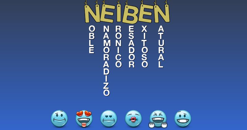 Emoticones para neiben - Emoticones para tu nombre