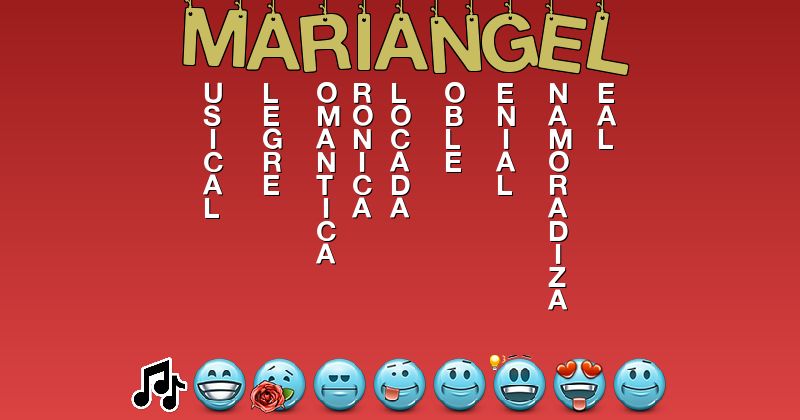 Emoticones para mariángel - Emoticones para tu nombre