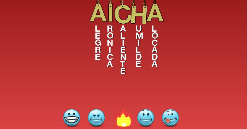 Emoticones para aicha - Emoticones para tu nombre