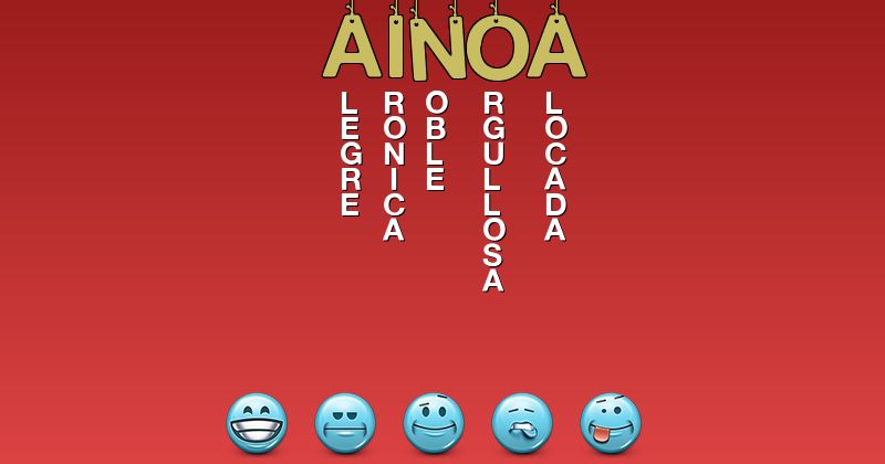 Emoticones para ainoa - Emoticones para tu nombre