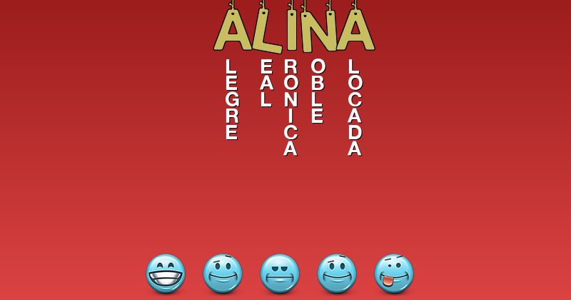 Emoticones para alina - Emoticones para tu nombre