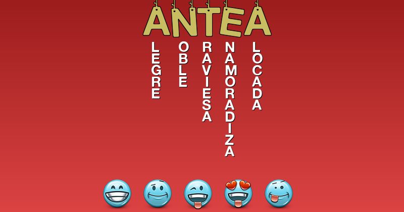 Emoticones para antea - Emoticones para tu nombre