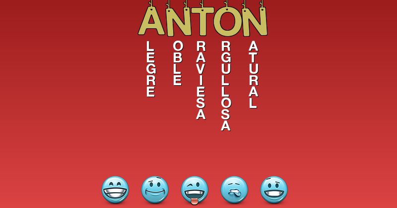 Emoticones para anton - Emoticones para tu nombre