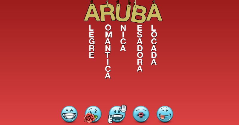 Emoticones para aruba - Emoticones para tu nombre