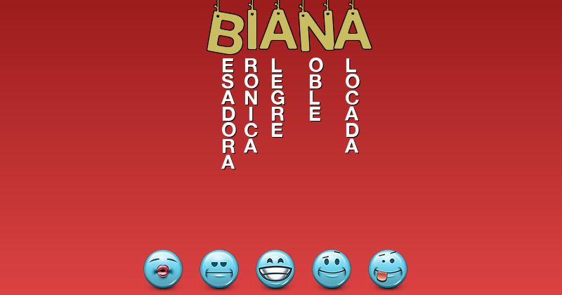Emoticones para biana - Emoticones para tu nombre