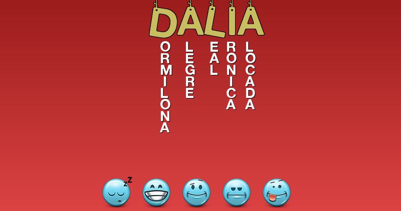 Emoticones para dalia - Emoticones para tu nombre