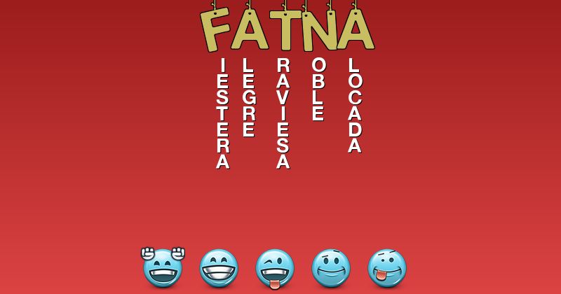 Emoticones para fatna - Emoticones para tu nombre