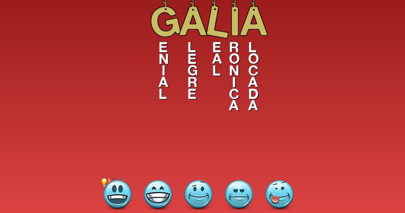 Emoticones para galia - Emoticones para tu nombre