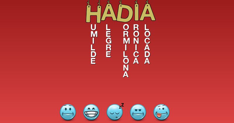 Emoticones para hadia - Emoticones para tu nombre